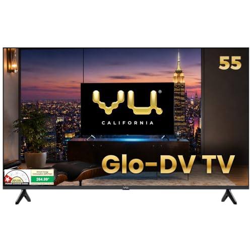Vu California 139cm (55 inches) GloQLED Smart Google 4K TV VuGLOQLEDDV