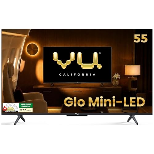 Vu California 139cm (55 inches) Glo MiniLED Google 4K TV VUGLOMINILED 2026
