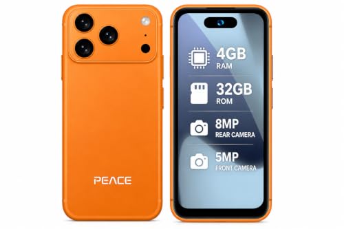 PEACE Mi5 Pro Android Smartphone | 4GB RAM + 32GB Storage | 4.05-inch QHD Display | 8MP…