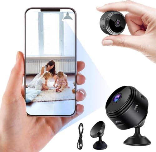 Suicune Mini Spy Camera, Wireless Camera 1080P Full HD with Audio and Video, Hidden Sec…