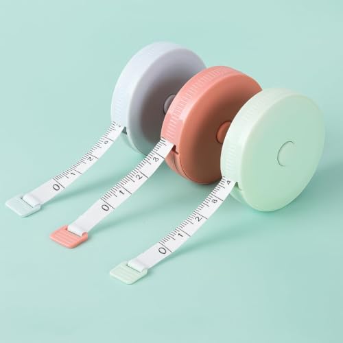 Woffely Retractable Body Measuring Tape (Pack of 1), Pocket Size Soft Flexible Tape Mea…
