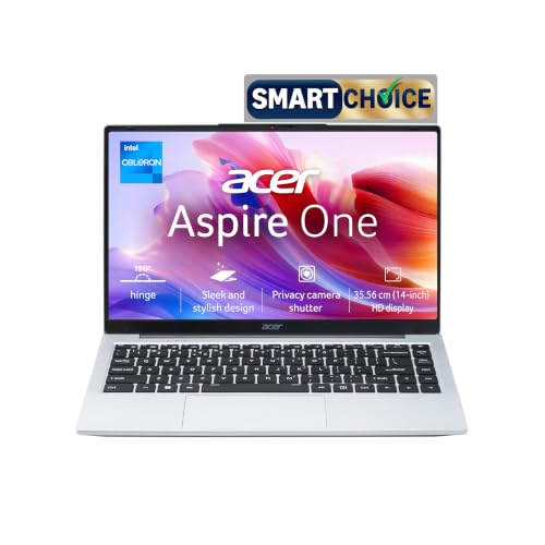 Acer Smartchoice Aspire One, Intel Core Celeron N4500, 12GB LPDDR4 RAM/ 256GB SSD, 14.0…