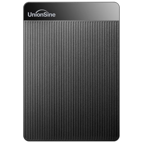 UnionSine 500GB External Hard Disk Portable HDD USB 3.0 Black