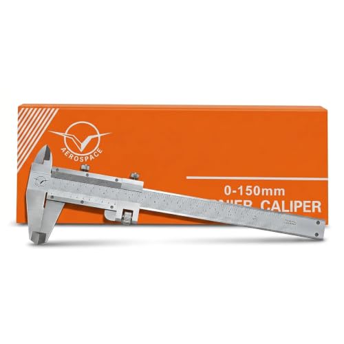 Vernier Caliper 0-150mm | 0.02mm Precision Manual Caliper with Metric & Inch Scale | St…