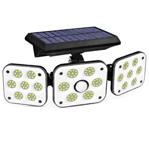 WIDEWINGS 138 LED Solar Lights Outdoor, Motion Sensor Solar Light with 3 Adjustable Hea…