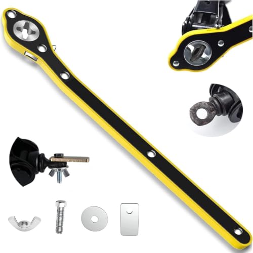 Universal Car Jack Wrench with 360° Forward & Reverse Knob | Labor-Saving Scissor Jack…