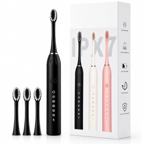 Sonic Electric Toothbrush for Adults & Kids | 5 Cleaning Modes | 34000 Strokes/Min | US…
