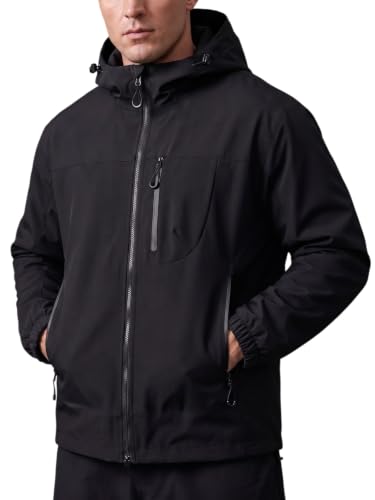 Lymio Hooded Jacket for Men | Lightweight Polyester Windcheater | Full Sleeve Regular F…