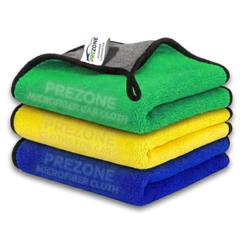 DZOPE Car Cleaning Microfiber Cloth 800 GSM Ultra Soft Thick Plush Towel for Car Wash……