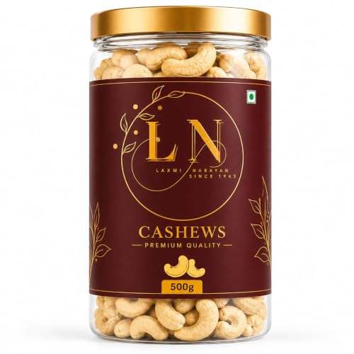 Laxmi Narayan Cashew 500gm | Whole Kaju | Cashew Nuts | Premium Dry Fruits