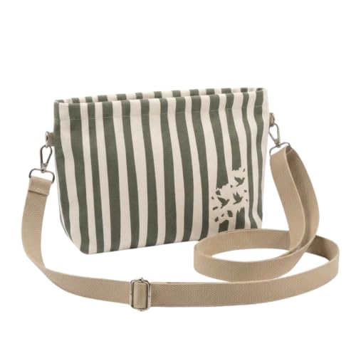 MISPACIO CARRY YOUR SPACE Cotton Sling Bag for Women, Adjustable Removable Strap, Zippe…