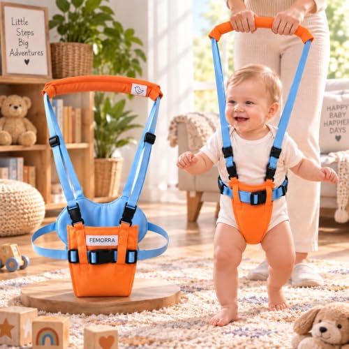 FEMORRA Baby Moon Walker for Babies, Premium PP Plastic Baby Walker with Metal Frame &…