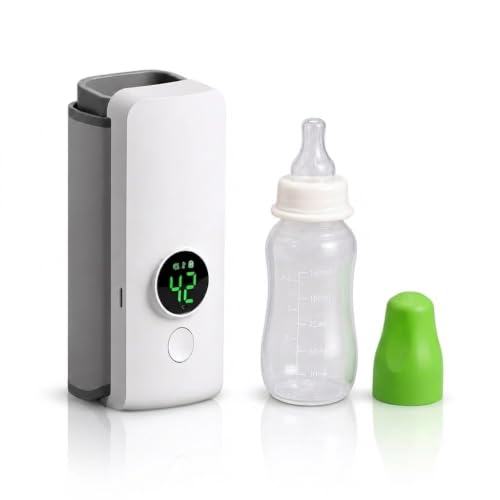 Portable Warmer Bottle,Travel-Friendly,Fast-Heating,Cordless and Rechargable,Precise Te…