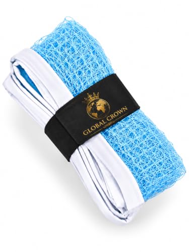 Nylon Badminton Net Blue with 4-Side Reinforced Tape, Blue