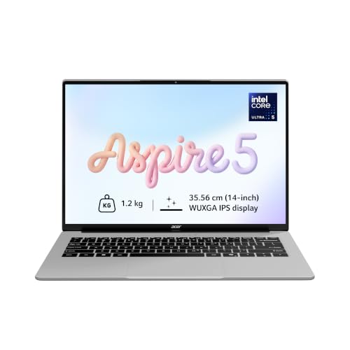 Acer Aspire 5 AI PC,Intel Core Ultra 5 226V, 16 GB LPDDR5X RAM/512 GB SSD, 14" FHD IPS…