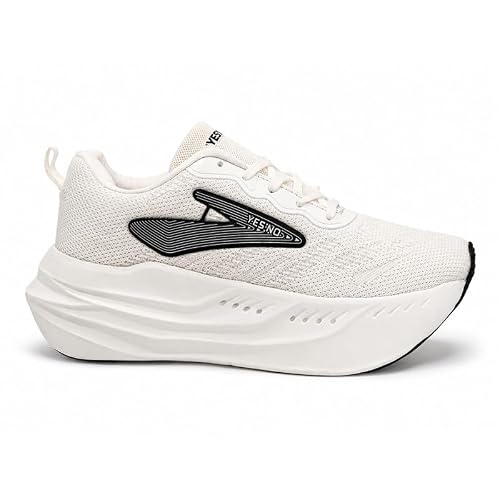 Yes'No Men's Sports Shoes | Lightweight Mesh Running Shoes with Soft Cushioning & Lace-…