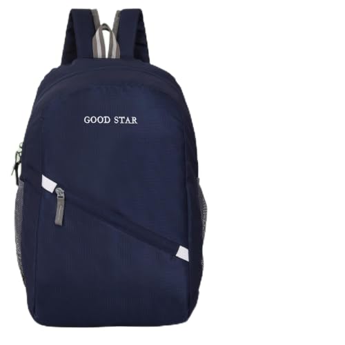 GOOD STAR Navy Blue 30L Daypack | Lightweight, Multipurpose Backpack with Front Zipper…