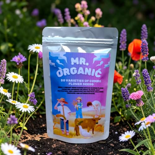 Mr.Organic 50 Varieties Of Flower Seeds for Home gardening (2000 To 3000 Seeds) | Seeds…