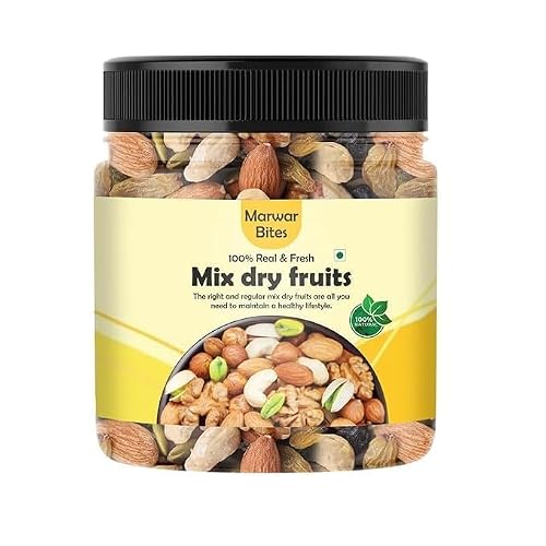 MarwarBites Premium Mix Dry Fruits 1kg |Mixed Almonds, Cashews, Pistachios, Raisins, Ap…
