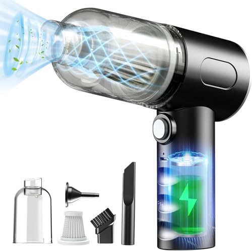 multifunctional Portable Car Vacuum Cleaner with Blower | USB Rechargeable Wireless Han…