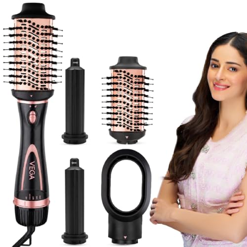 VEGA 4 in 1 Air Styler for Women | Multi Hair Styler with Hair Dryer, Blow Brush & 2 Au…