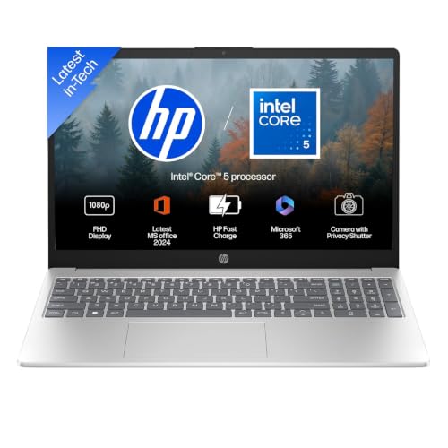 HP 15 (i5 14th Gen), Intel Core 5-120U, 16GB RAM, 512GB SSD, FHD, Anti-Glare, 15.6''/39…