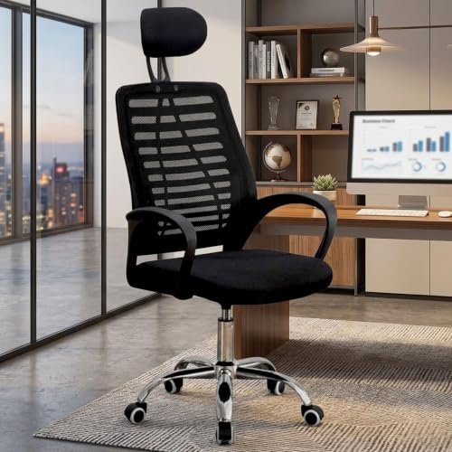 NORMAN JR,Mesh Office Desk Chair,Rocking Ergonomic Computer Chair Adjustable High with…