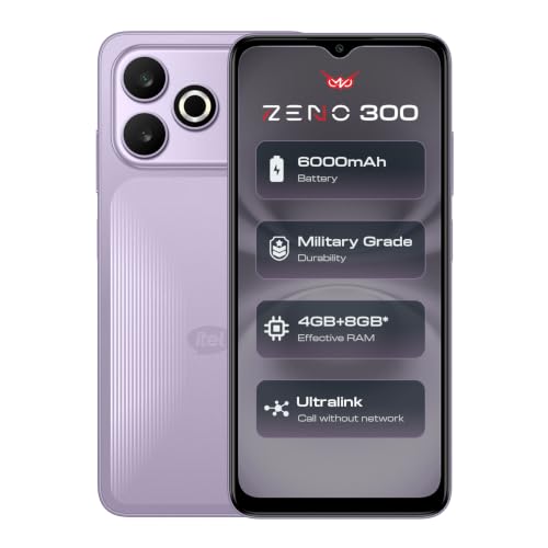 Itel Zeno 300 | 6000mAh Mega Battery Smartphone | 18W Type-C Fast Charging | 6.56” HD+…