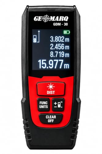 GEOMARQ GDM-30 Laser Distance Meter, 30M Digital Laser Measure with ±2mm Accuracy, 1mm…