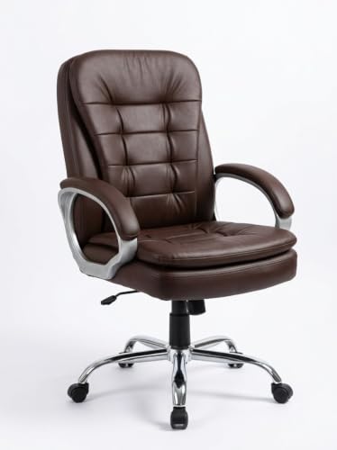 Executive Revolving Office Chair | Ergonomic Computer Desk Chair with Cushioned Seat| H…