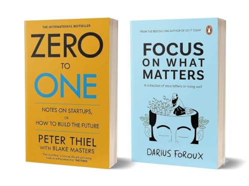 Zero to One & Focus on What Matters – 2 Books Combo Set | Entrepreneurship, Innovation,…