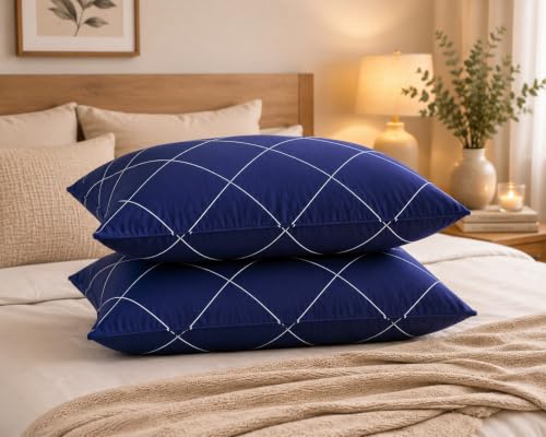 Microfiber Extra Soft White Pillows Pack - 2 (Size - 16x24 Inches) - Pillow Set of 2 (2…
