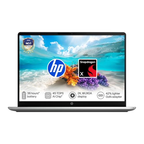 HP Omnibook 3, Snapdragon X Processor 45 Tops (8GB LPDDR5x,512GB SSD) 2K WUXGA, 14''/35…