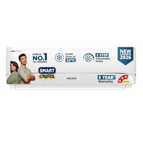 Voltas Smart Choice 1.5 ton 3 star, New star rated, Inverter Split AC(Copper, Convertib…