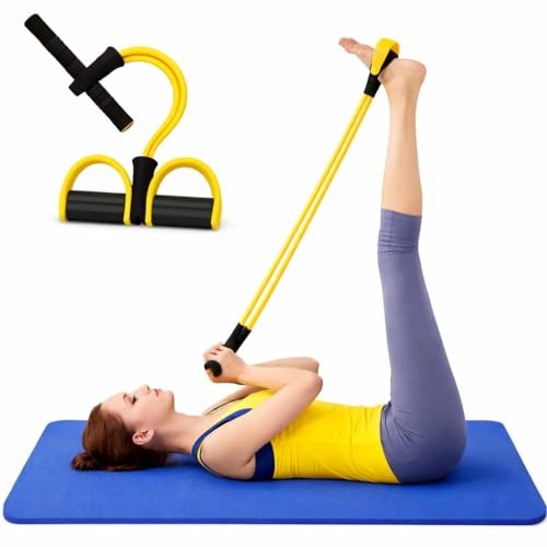 MhIL Yoga Pedal Puller Resistance Band-4 Pull Reducer Tummy Training Foot Pedal Exercis…