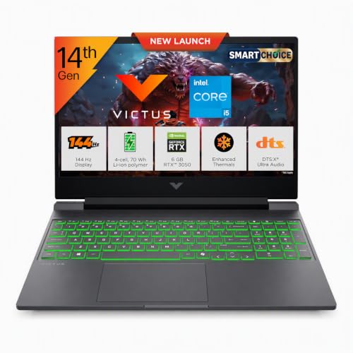 HP Victus 15 Smartchoice, Intel Core i5-14500HX, 6GB RTX 3050, 12GB DDR5(Upgradeable) 5…