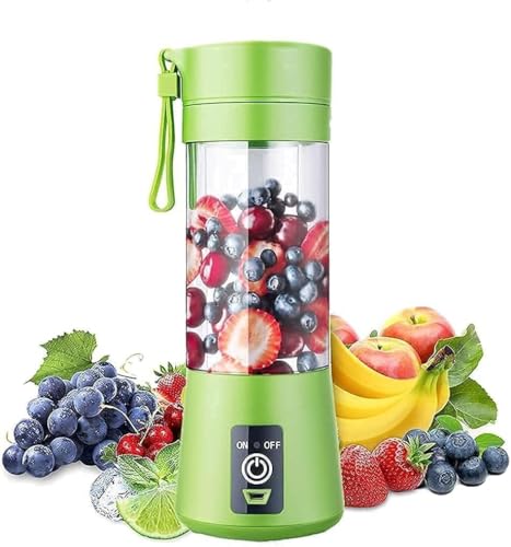 Portable 6-Blade Juicer Blender with Built-In Jar, Juice Mixer Bottle, Fruit Juice Mach…