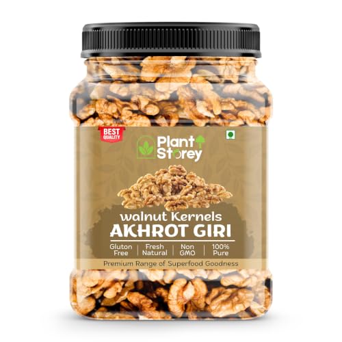 Plant Storey Akhrot Giri 500gm | Walnut Rich In Protein & Dietary Fiber | Crunchy Textu…