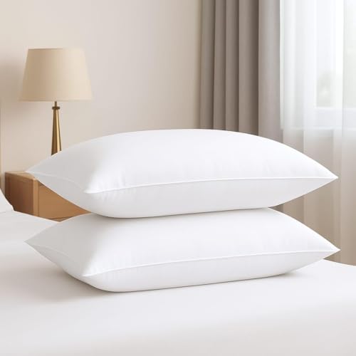 Microfiber Extra Soft White Pillows | Pillows for Sleeping - Pack of 2 (Size - 16x24 In…