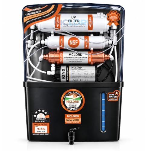 Aqua Black Domestic Copper RO Water Purifier For Home & Office | RO Membrane + UV + UF…