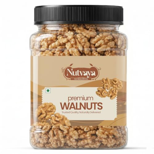 NUTVAYA Premium Walnuts 500GM | Natural Akhrot Giri Kernels | Crunchy Nutty Dry Fruit |…