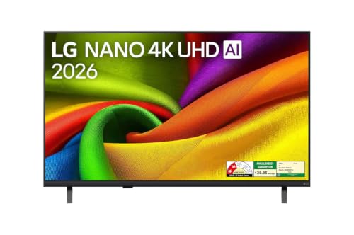 LG 108 cm (43 inch) NanoCell 4K Ultra HD Smart AI TV (43NU880BPLA, 2026 Edition) | with…