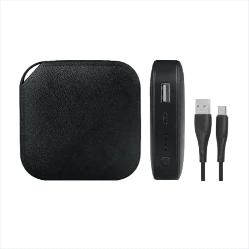10000 mAh 18 W Compact Pocket Size Power Bank (Black, Lithium-ion) Black