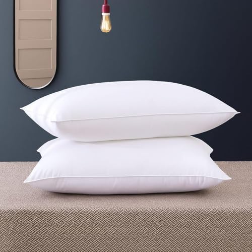 Microfiber Extra Soft White Pillows | Pillows for Sleeping White - Set of 2 (Size - 16x…